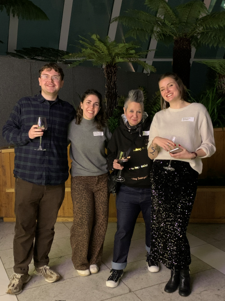 Anna Damoli (second left) with colleagues.